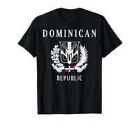Dominican Republic National Crest and Flag T-Shirt