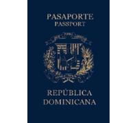 Dominican Republic Passport Replica Lined Softcover 6'' x 9'' Notebook / Journal 120 pages
