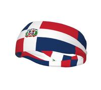 Dominican Republic Pattern Sports Sweatband Headscarf Head Bands For Women Men Suitable For Running Yoga Fitness Football