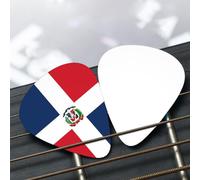 Dominican Republic Patterned guitar pick set - (thin/medium/thick), widely compatible with all kinds of stringed instruments,