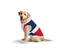 Dominican Republic Pets Cotton Vest - Soft Lightweight T-Shirts,Dominican Republic Print Sleeveless Tank Top Clothes for Medium Large Dogs