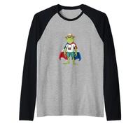 Dominican Republic Pride Frog Flag Cape Traveler Raglan Baseball Tee