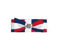 Dominican Republic Print Baby Bows Headband, Skin-Friendly Hair Accessories Delicate Hairband for Newborns Infants Toddlers