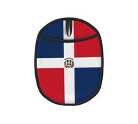 Dominican Republic Printed Anti-scalding Oven Mitts Cooking Pot Mat Insulation Pad with Pocket