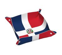 Dominican Republic Printed Medium Storage Tray - A Helpful Tool for organizing Jewelry, Keys, Stationery, and Other Small Items.