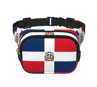 Dominican Republic Printed multifunctional waist bag, unisex trendy messenger bag, travel sports storage bag