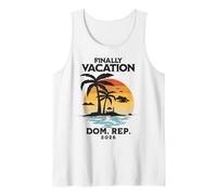 Dominican Republic Vacation 2026 Republica Dominicana Tank Top, Men, White, Medium