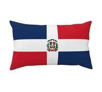 Dominican Republic Velvet Pillow Cover 20x36-Ultra Soft Plush Cushion Case with Hidden Zip, Decorative Throw Pillow Cover
