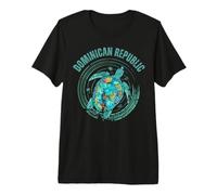 Dominican Republic Vintage Tropical Sea Turtle Shell Premium T-Shirt