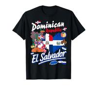 Dominican & Salvadorian Culture Women Idea El Salvador Roots T-Shirt