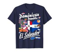 Dominican & Salvadorian Culture Women Idea El Salvador Roots T-Shirt