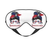 Dominicana Dominican Girl Eye Mask Sleep Mask Light BlockBlindfold Night Eyes Cover Soft Pressure-Free Eyeshade with Elastic Strap for Home Travel Office Nap Yoga