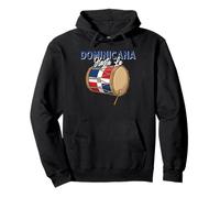 Dominicana Hasta La Tambora Dominican Flag Drum DR Pride Pullover Hoodie