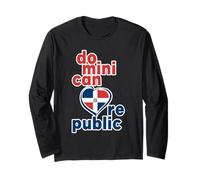 Dominicana Pride Dominican Republic Flag Classic Bold Text Long Sleeve T-Shirt