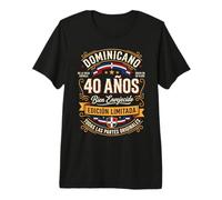 Dominicano 40 Años Bien Envejecido 40th Birthday in Spanish Premium T-Shirt