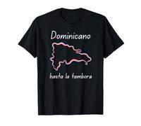 Dominicano Dominican Republic Flag Hasta La Tambora T-Shirt