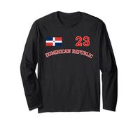 Dominicano Flag RD Dominican Republic Baseball Bandera Long Sleeve T-Shirt