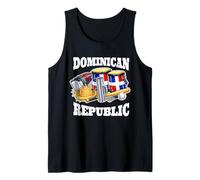 Dominicano Flag RD Dominican Republic Baseball Bandera Tank Top