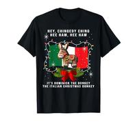 Dominick The Donkey Funny Italian Santa Christmas Xmas T-Shirt