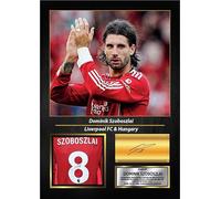 Dominik Szoboszlai Printed Signed Poster - Liverpool FC & Hungary Midfielder Tribute Wall Art with Jersey - Premier League Football Memorabilia for Fans & Collectors, A4 Poster Print (297x210mm)