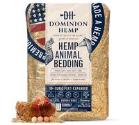 DOMINION HEMP Premium Hemp Bedding for Chicken Coops in Bulk 285 Liters - USA-Grown & Processed - Ideal Nesting Material for Newly Hatched Chicks - Brooder Cover - Suitable for Pet Bedding, 1-Pack