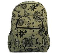 Dominion Sun Moon Planets and Stars Celestial Backpack, Green, M, Classic