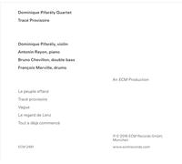 DOMINIQUE PIFAR‚LY (VIOLIN)/DOMINIQUE PIFARELY QUARTET - TRACE PROVISOIRE NEW CD