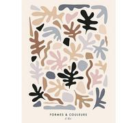 Dominique Vari Lele Canvas Print Peach/brown/black (40Cm X 30Cm)