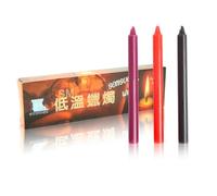 Dominitoy Low Temperature BDSM Candles - Safe Sensual Wax Play (Black)