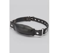 DOMINIX Deluxe Leather Bit Gag - Black Black