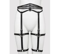 DOMINIX Deluxe Leather Leg Harness - Black Black