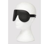 DOMINIX Deluxe Padded Leather Blindfold - Black Black