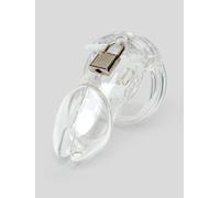 DOMINIX Deluxe Rigid Plastic Chastity Device 3 Inch - Clear Clear