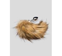DOMINIX Deluxe Stainless Steel Medium Faux Fox Tail Butt Plug - Silver Silver