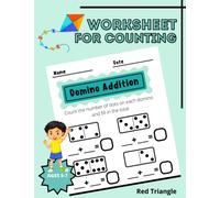 Domino Addition Worksheet For Counting: math worksheets for kids ages 5-7, preschoolers, grade 1