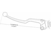 Domino Complete Clutch Lever Polished Piaggio