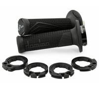 Domino D100 Off Road Color D-lock Grips Black