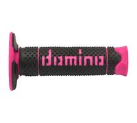 Free Shipping DSH Off Road Black-Fuchsia Closed Domino Grips For Motorcycle