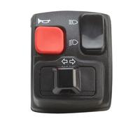 Domino Handlebar Switch Half Left Side, black