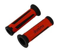 Genuine Domino Turismo Red & Anthracite A350 Grips for Race Bikes