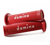 DOMINO ROAD-RACING PAIR GRIPS 22-26 DIAMETER RED-WHITE