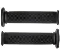 Domino Rubber Grips for Road Motorcycle Handlebars, Pitbike, Trial (Black)