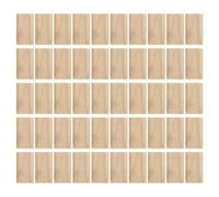 Domino Tenon Beech Wood Loose Tenons Woodworking Accessory 50Pcs 8x40mm for Furniture Splicing Cabinet Making Frame Engineering