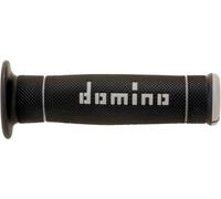 Pair Of Domino Off-Road Trial Motorcycle Grips Black-Grey 125Mm Closed