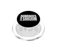 Dominoes and Sarcasm Domino Player Funny Dominoes PopSockets PopGrip for MagSafe