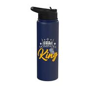Dominoes King Classic Dominoes Love Playing Game Tile Domino Stainless Steel Insulated Water Bottle