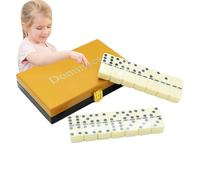 Dominoes - Resin 2.3x4.8x0.9cm | Double Six Domino | 28-Piece Six Dominoes Set | Classic Game Tiles For Family Game Nights Travel Play And Tabletop Entertainment