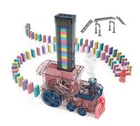 Dominoes Set For, Domino Train Toy, Electric Dominoes Train Toy Sets - Creative Domino Machine with Lights and Sounds STEM Toys for , Fun Toys