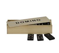 Dominoes set in wooden box, ideal for travel - gift stocking filler