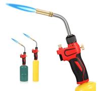 DOMINOX Propane Torch, Powerful Heavy-Duty Torch Head with igniter | Trigger Start Gas Torch, MAPP Gas Torch for Propane and MAPP Tank, Brazing Torch for Ignition, Brazing, Lighting